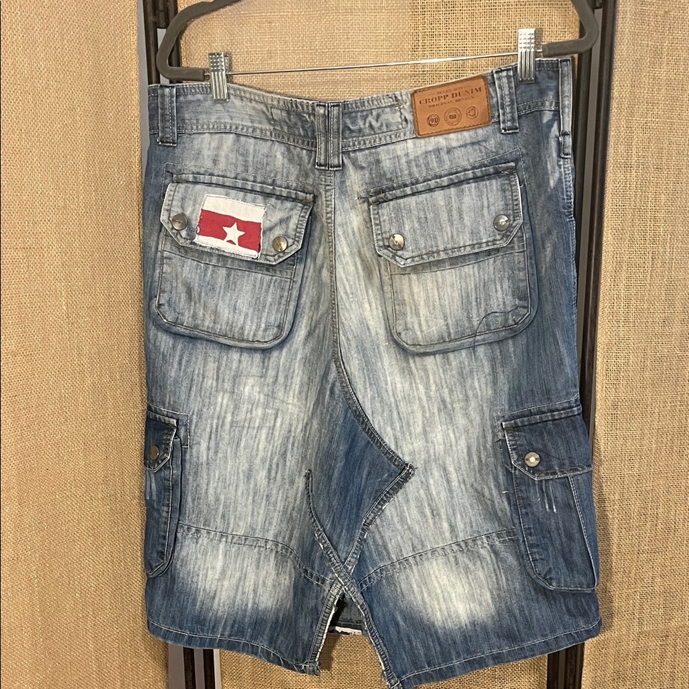 Denim Midi Skirt with American Flag Design - Picture 4 of 4